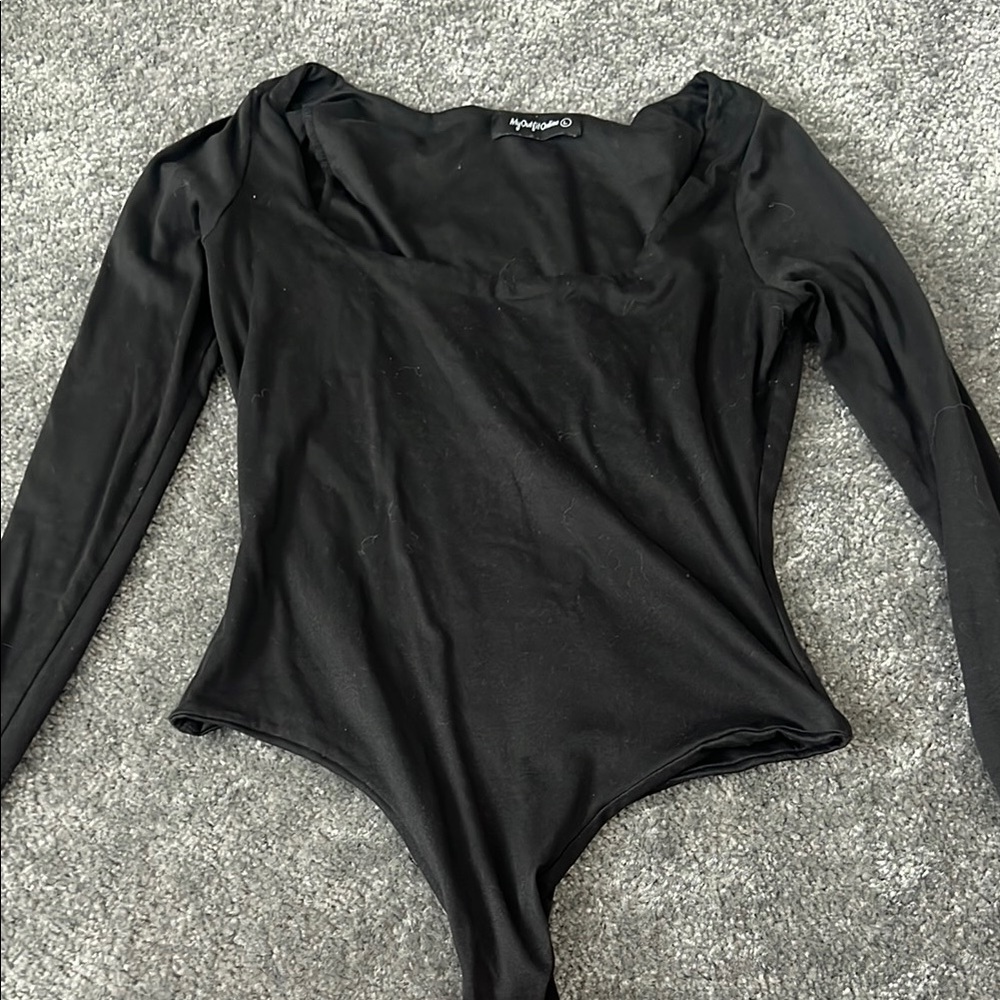 Black Long Sleeve Bodysuit
